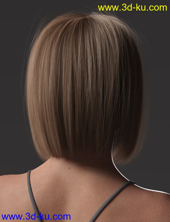 2021-08 Hair for Genesis 8 and 8.1 Females模型的图片6