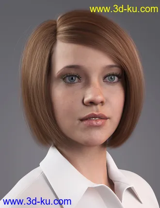 3D打印模型2021-08 Hair for Genesis 8 and 8.1 Females的图片