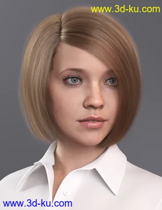 3D打印模型2021-08 Hair for Genesis 8 and 8.1 Females的图片