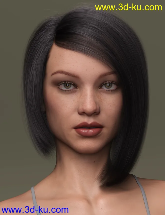 2021-08 Hair for Genesis 8 and 8.1 Females模型的图片9