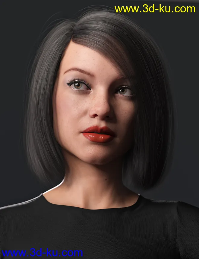 2021-08 Hair for Genesis 8 and 8.1 Females模型的图片10
