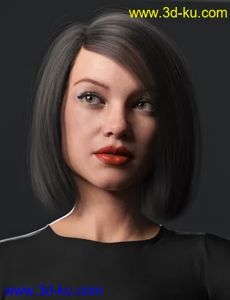 3D打印模型2021-08 Hair for Genesis 8 and 8.1 Females的图片