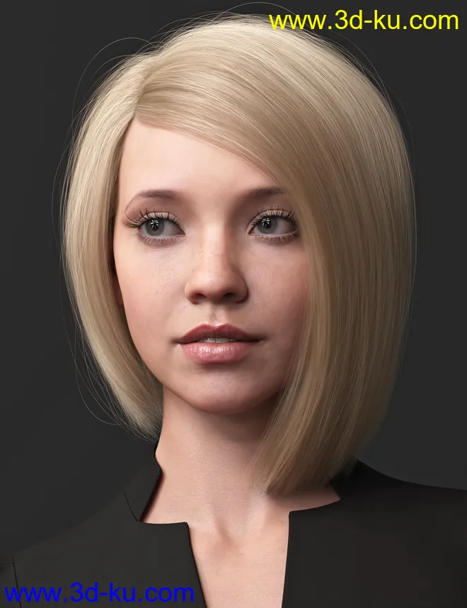 2021-08 Hair for Genesis 8 and 8.1 Females模型的图片12
