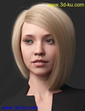 3D打印模型2021-08 Hair for Genesis 8 and 8.1 Females的图片