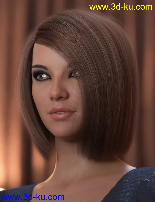 2021-08 Hair for Genesis 8 and 8.1 Females模型的图片16