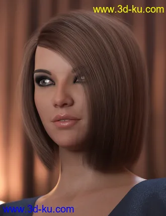 3D打印模型2021-08 Hair for Genesis 8 and 8.1 Females的图片