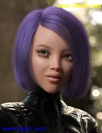 3D打印模型2021-08 Hair for Genesis 8 and 8.1 Females的图片