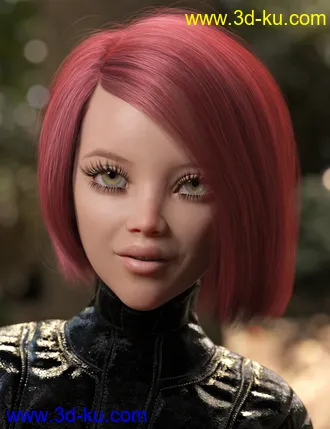 3D打印模型2021-08 Hair for Genesis 8 and 8.1 Females的图片