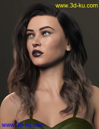 3D打印模型2021-09 Hair for Genesis 8 and 8.1 Females的图片