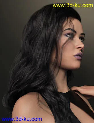 3D打印模型2021-09 Hair for Genesis 8 and 8.1 Females的图片
