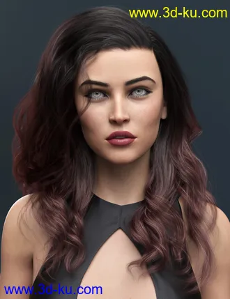 3D打印模型2021-09 Hair for Genesis 8 and 8.1 Females的图片