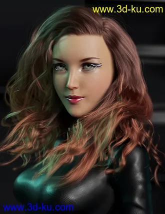 3D打印模型2021-09 Hair for Genesis 8 and 8.1 Females的图片
