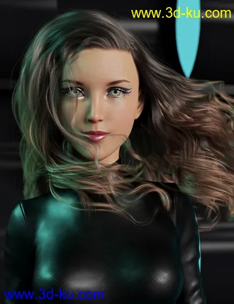 3D打印模型2021-09 Hair for Genesis 8 and 8.1 Females的图片