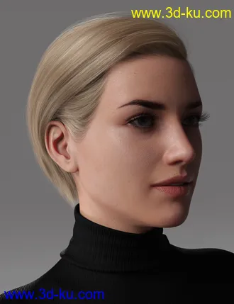 3D打印模型2021-10 Hair for Genesis 8 and 8.1的图片