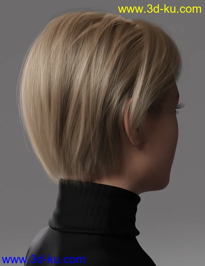 2021-10 Hair for Genesis 8 and 8.1模型的图片5