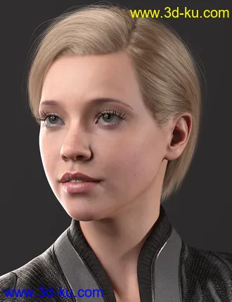 3D打印模型2021-10 Hair for Genesis 8 and 8.1的图片