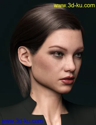 3D打印模型2021-10 Hair for Genesis 8 and 8.1的图片