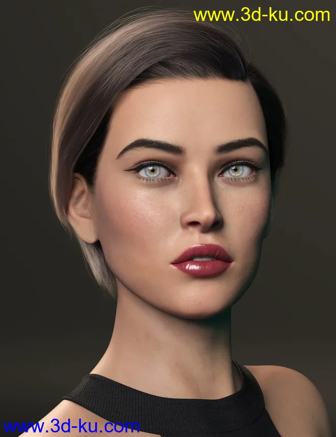 2021-10 Hair for Genesis 8 and 8.1模型的图片9