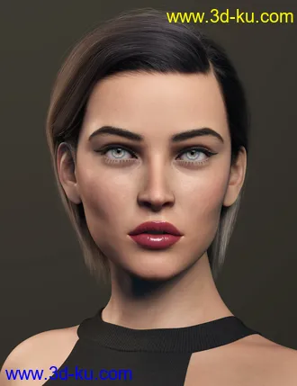 3D打印模型2021-10 Hair for Genesis 8 and 8.1的图片