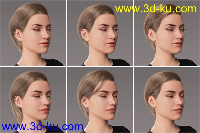 2021-10 Hair for Genesis 8 and 8.1模型的图片19