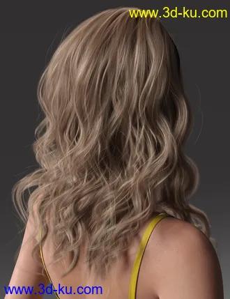 3D打印模型2021-11 Hair for Genesis 8 and 8.1 Females的图片