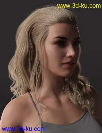 3D打印模型2021-11 Hair for Genesis 8 and 8.1 Females的图片