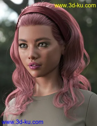 3D打印模型2021-11 Hair for Genesis 8 and 8.1 Females的图片