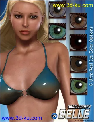 3D打印模型3D Celebrity 'Belle'的图片