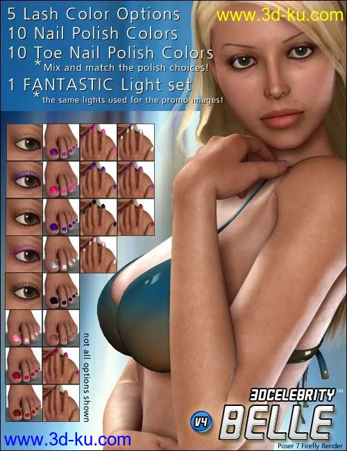 3D Celebrity 'Belle'模型的图片3