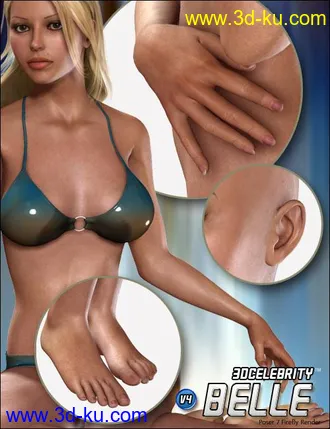 3D打印模型3D Celebrity 'Belle'的图片