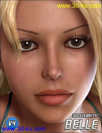 3D打印模型3D Celebrity 'Belle'的图片