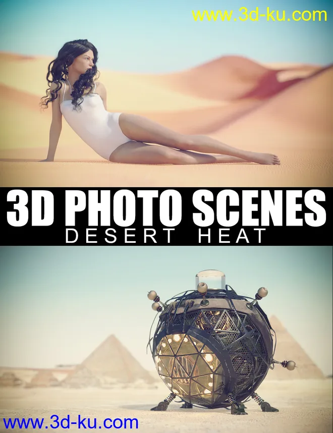 3D Photo Scenes - Desert Heat模型的图片1