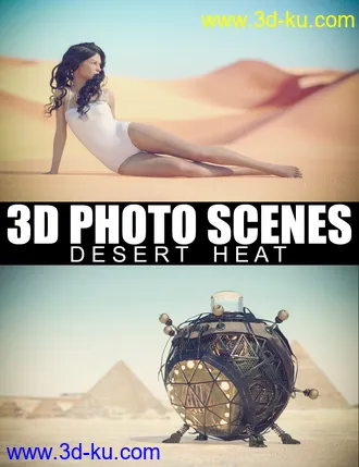 3D打印模型3D Photo Scenes - Desert Heat的图片
