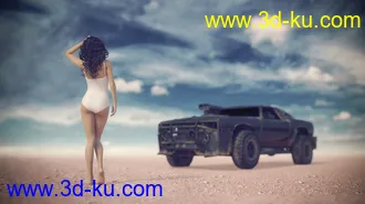 3D打印模型3D Photo Scenes - Desert Heat的图片