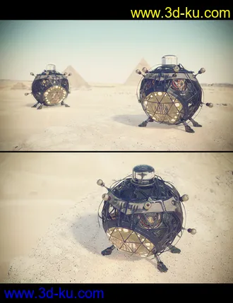 3D打印模型3D Photo Scenes - Desert Heat的图片
