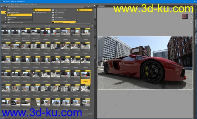 50 HDRIs - Movie Maker Iray - Metropolis Day模型的图片12