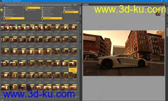 50 HDRIs - Movie Maker Iray - Metropolis Sunset模型的图片19