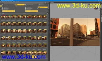 3D打印模型50 HDRIs - Movie Maker Iray - Metropolis Sunset的图片
