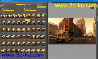 3D打印模型50 HDRIs - Movie Maker Iray - Metropolis Sunset的图片