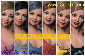3D打印模型6 Young Teen Girl Character Morphs For G8F Vol 2的图片
