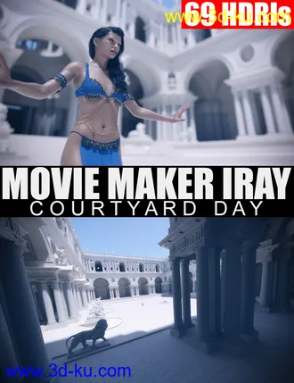 3D打印模型69 HDRIs - Movie Maker Iray - Courtyard Day的图片