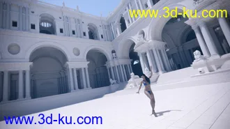 3D打印模型69 HDRIs - Movie Maker Iray - Courtyard Day的图片