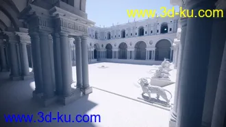 3D打印模型69 HDRIs - Movie Maker Iray - Courtyard Day的图片