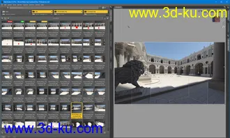 69 HDRIs - Movie Maker Iray - Courtyard Day模型的图片23