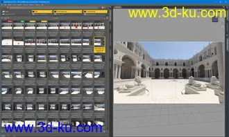 3D打印模型69 HDRIs - Movie Maker Iray - Courtyard Day的图片