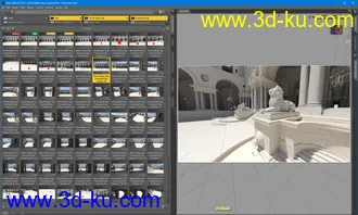 3D打印模型69 HDRIs - Movie Maker Iray - Courtyard Day的图片