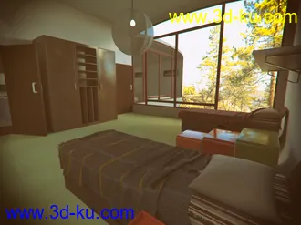 3D打印模型70s Modern House的图片