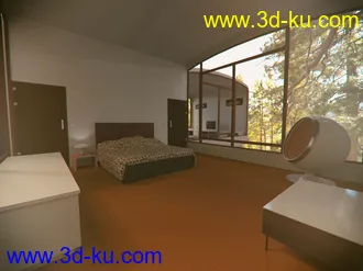 3D打印模型70s Modern House的图片