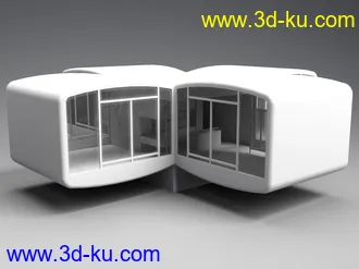 3D打印模型70s Modern House的图片