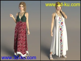 3D打印模型7th Ave dForce - Sundress for G8F的图片